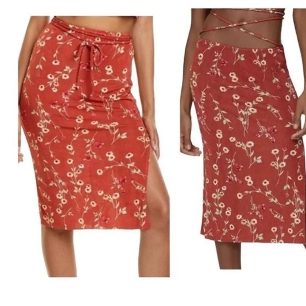 WeWoreWhat Cut out Midi Skirt